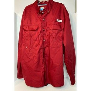 Magellan Men's Fish Gear Shirt Laguna Madre Relaxed Fit, Long Sleeve, Size Med